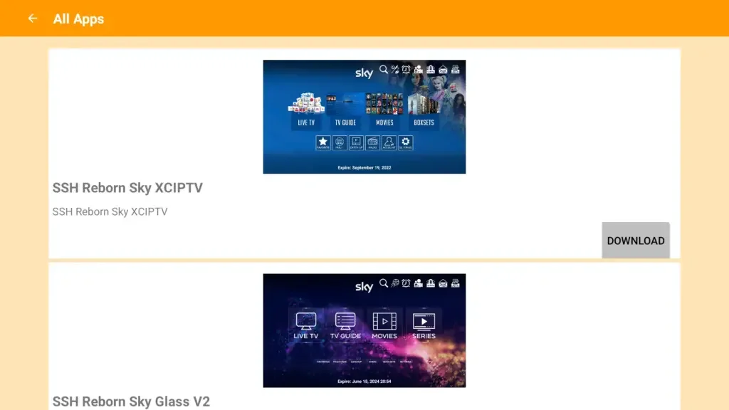 APKTime — SSH Reborn App Store IPTV app screenshot